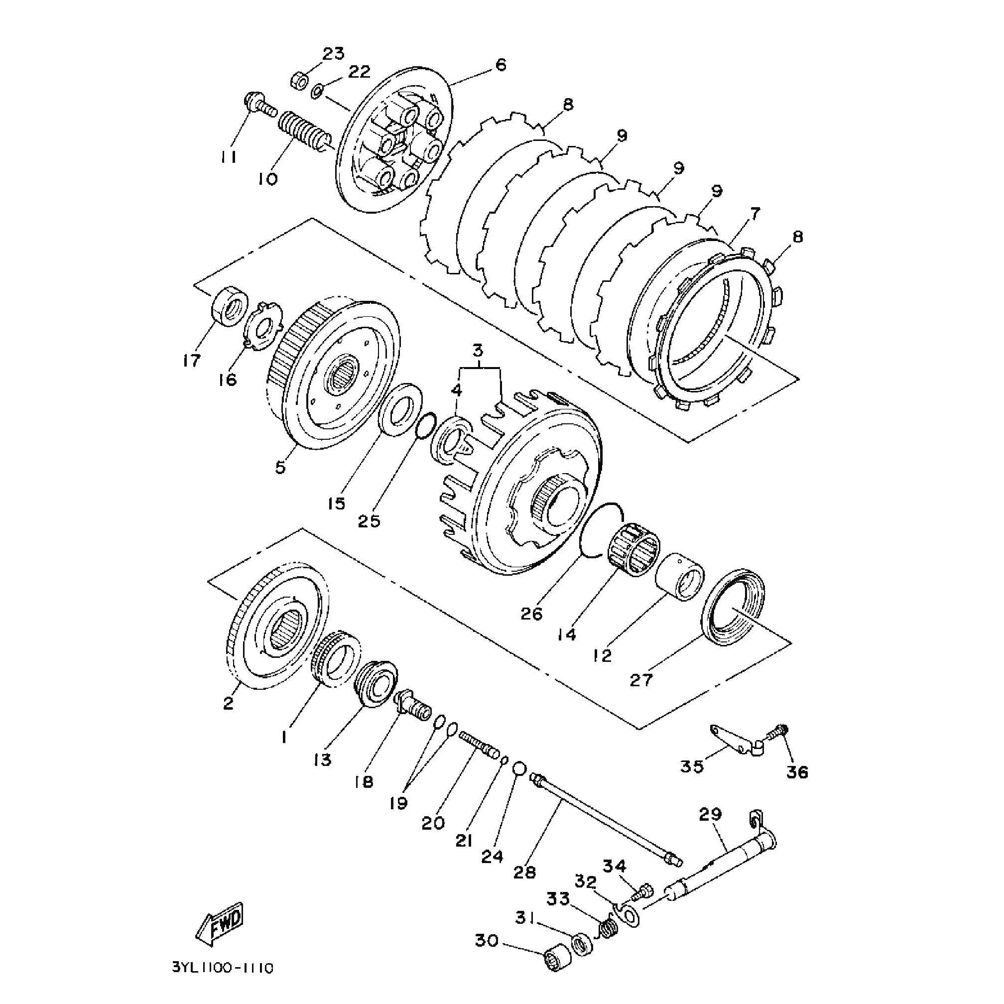 Technical Sports One, LLC 1993 Yamaha TZ250 (4DP2) Oil Pump and Oil Pump Parts