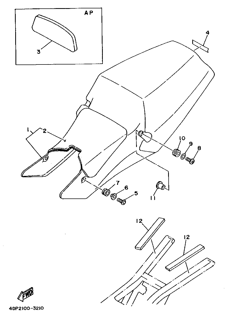 Technical Sports One, LLC 1993 Yamaha TZ250 (4DP2) Seat