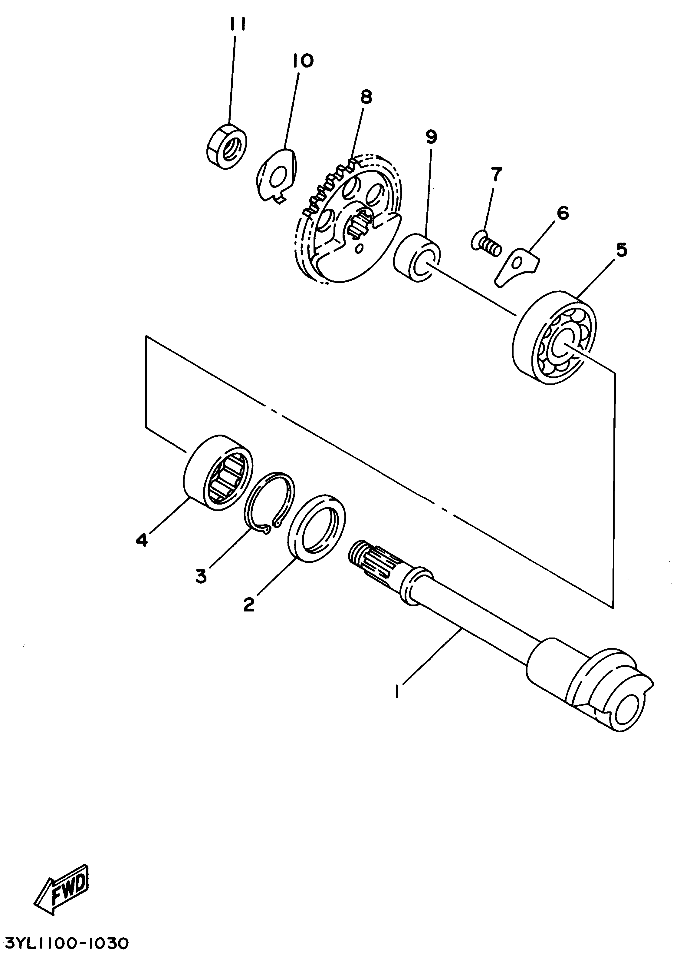 Technical Sports One, LLC 1994 Yamaha TZ250 (4DP3) Balancer Shaft