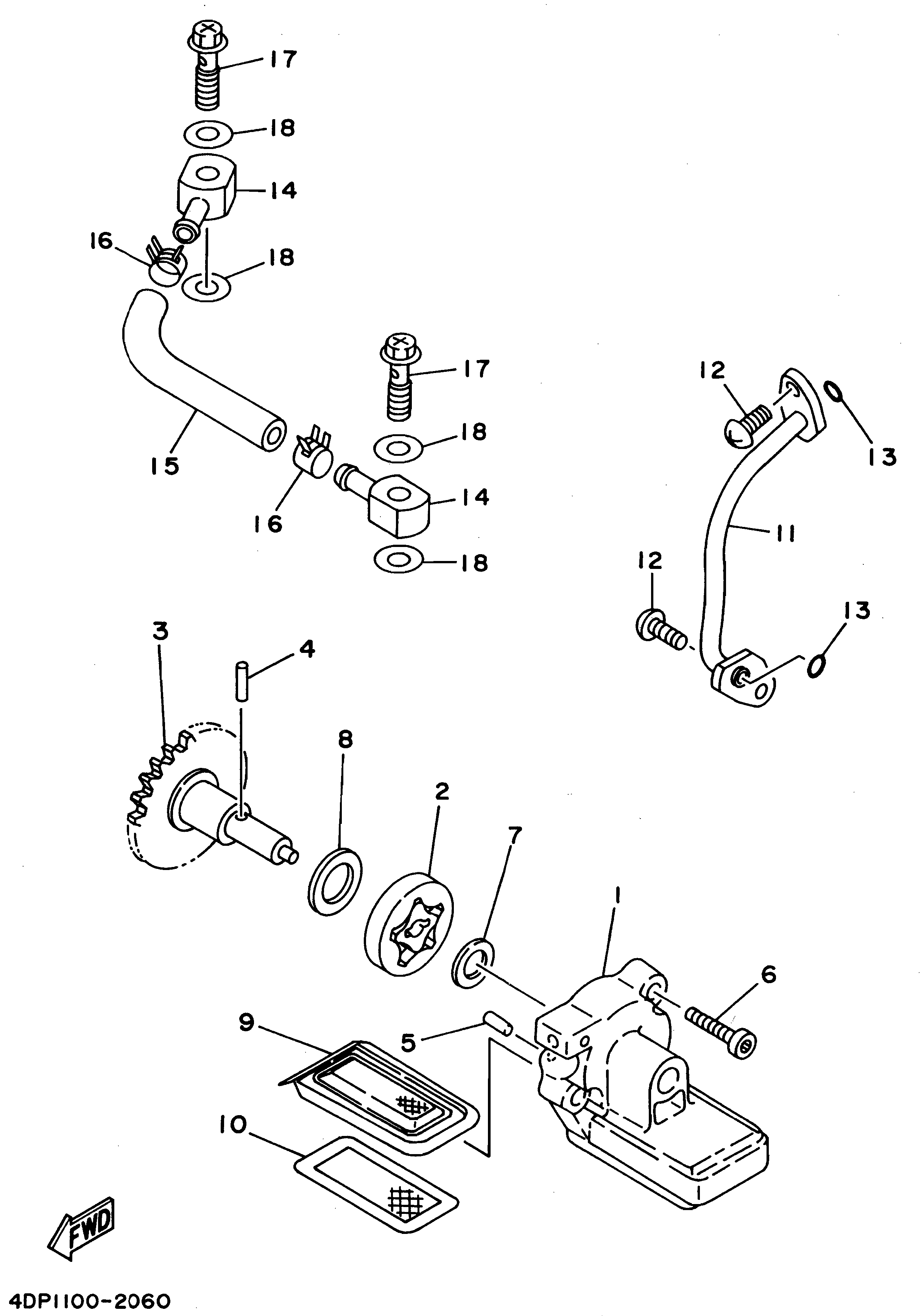 Technical Sports One, LLC 1994 Yamaha TZ250 (4DP3) Oil Pump