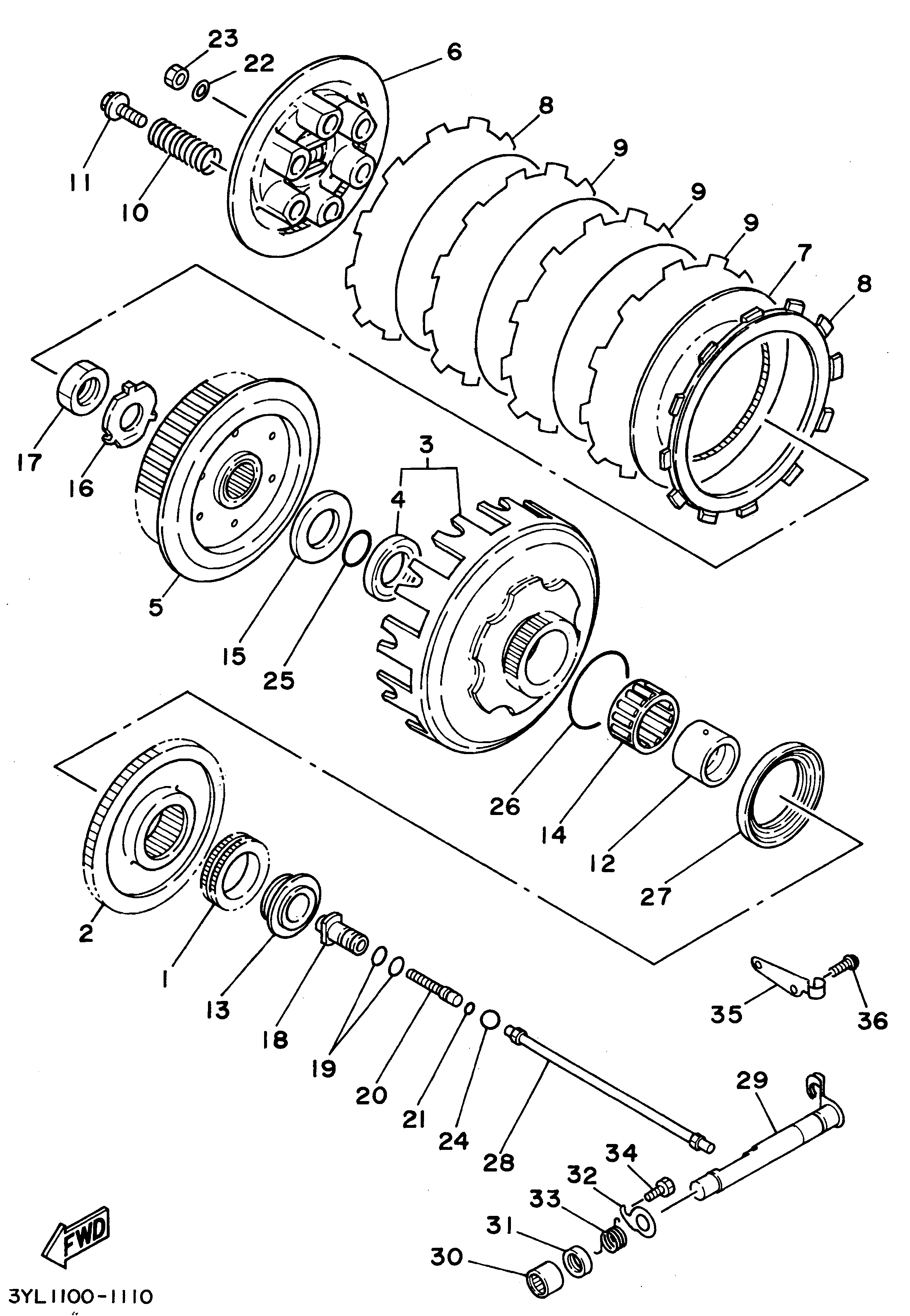 Technical Sports One, LLC 1994 Yamaha TZ250 (4DP3) Clutch