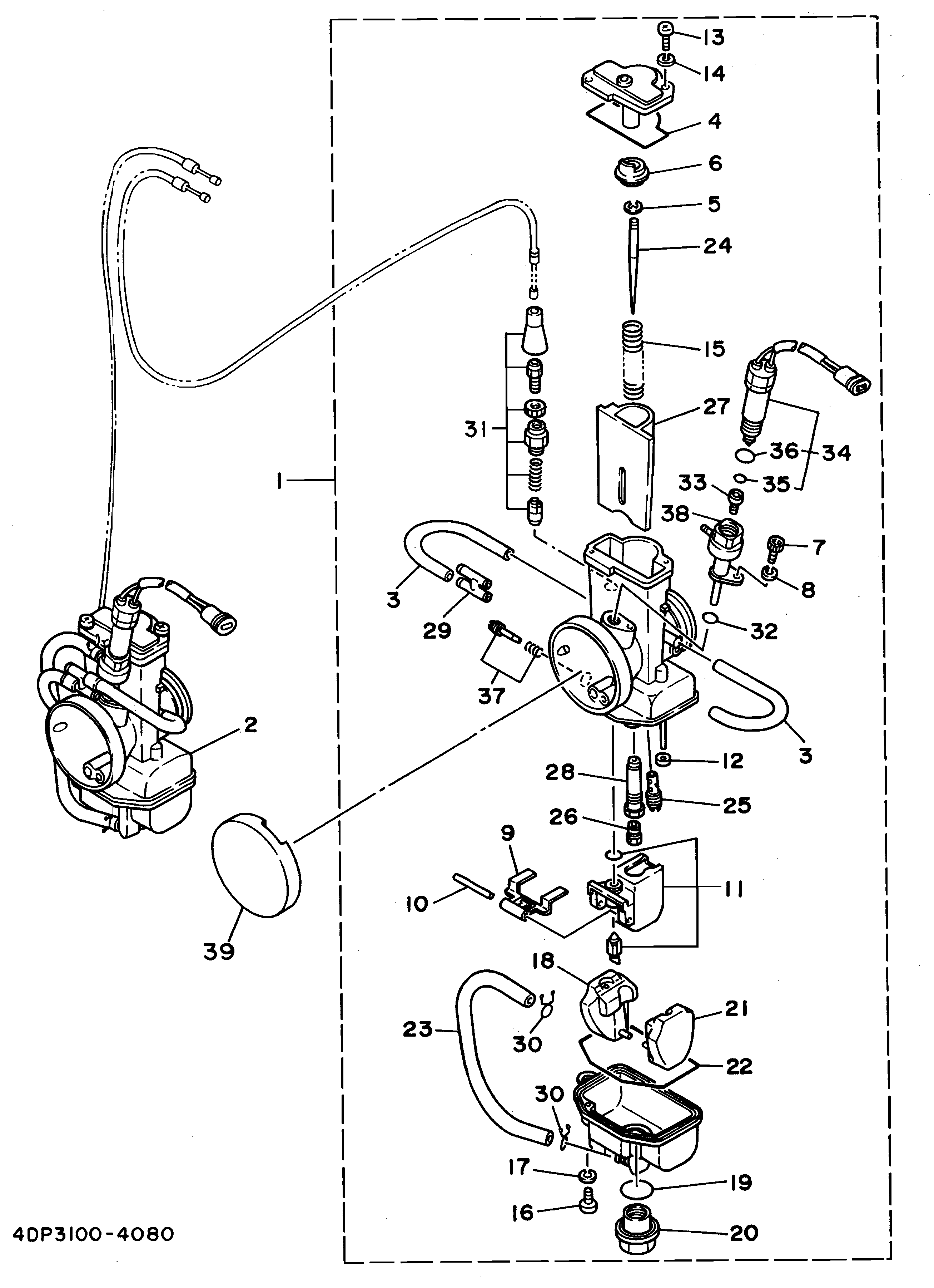 Technical Sports One, LLC 1994 Yamaha TZ250 (4DP3) Carburetor