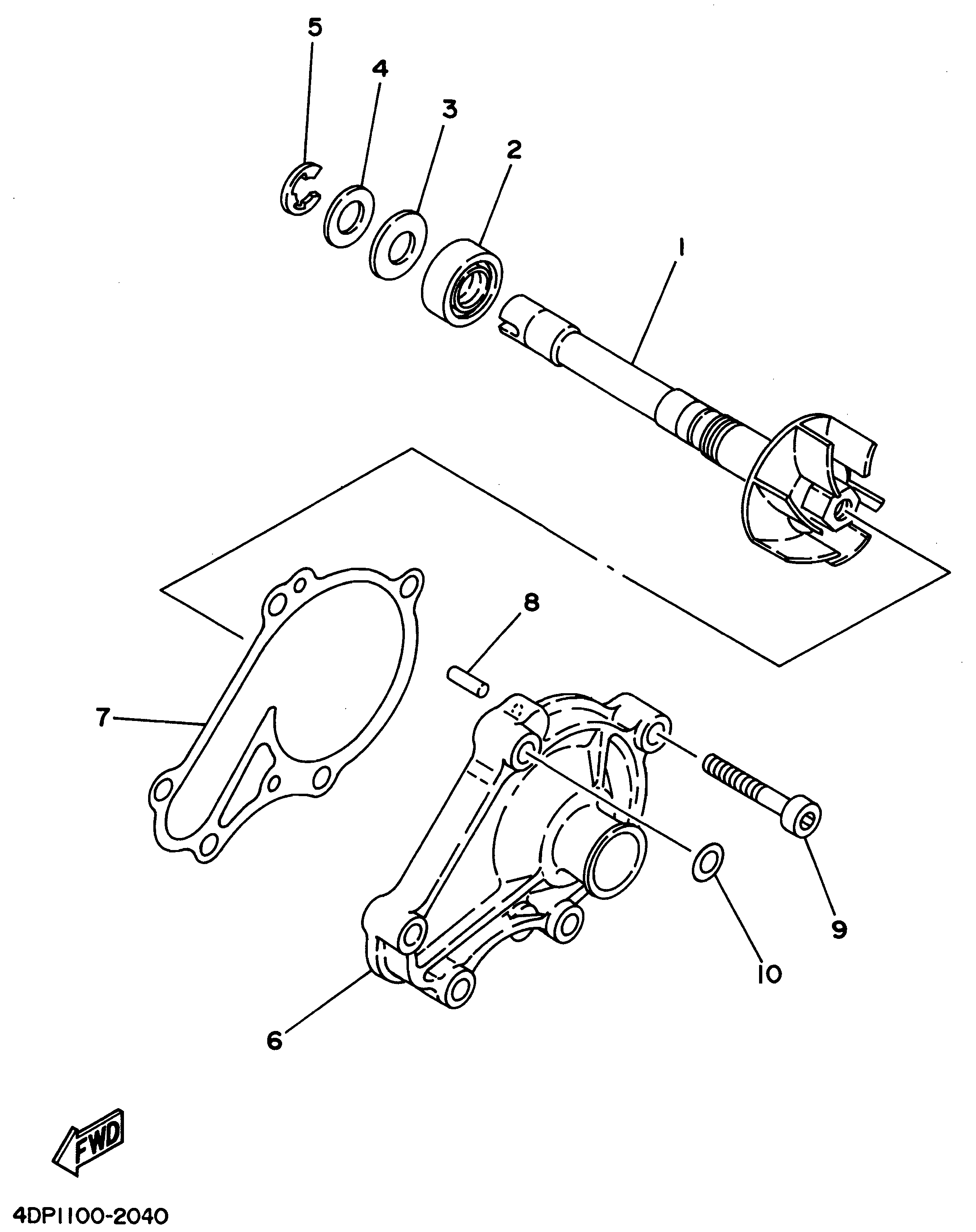 Technical Sports One, LLC 1995 Yamaha TZ250 (4DP4) Water Pump