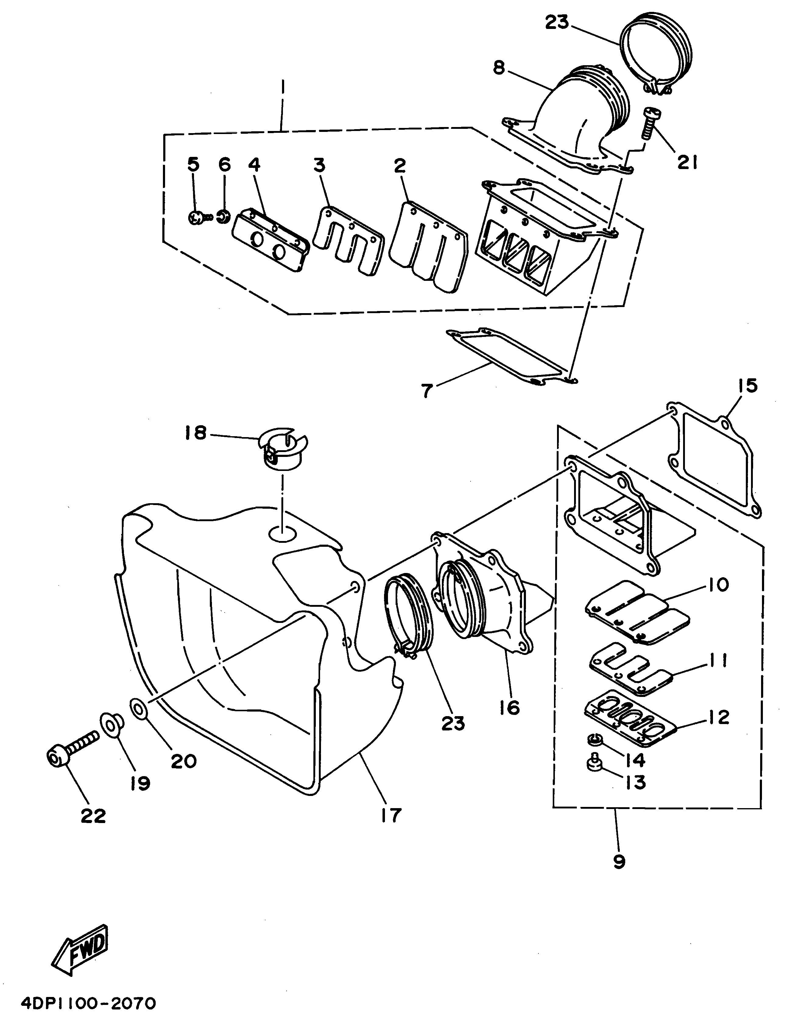 Technical Sports One, LLC 1995 Yamaha TZ250 (4DP4) Intake / Carburetor Box