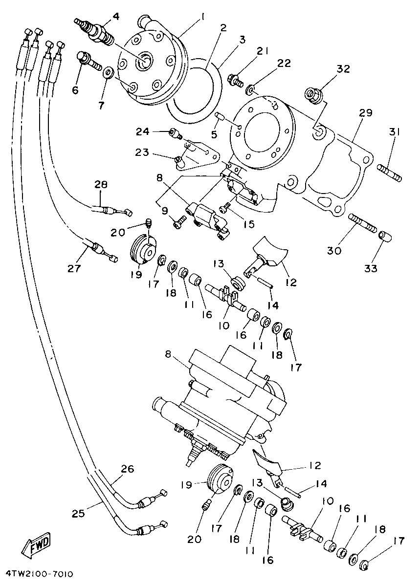 Technical Sports One, LLC 1997 Yamaha TZ250 (4TW2) Cylinder / Cylinder Head