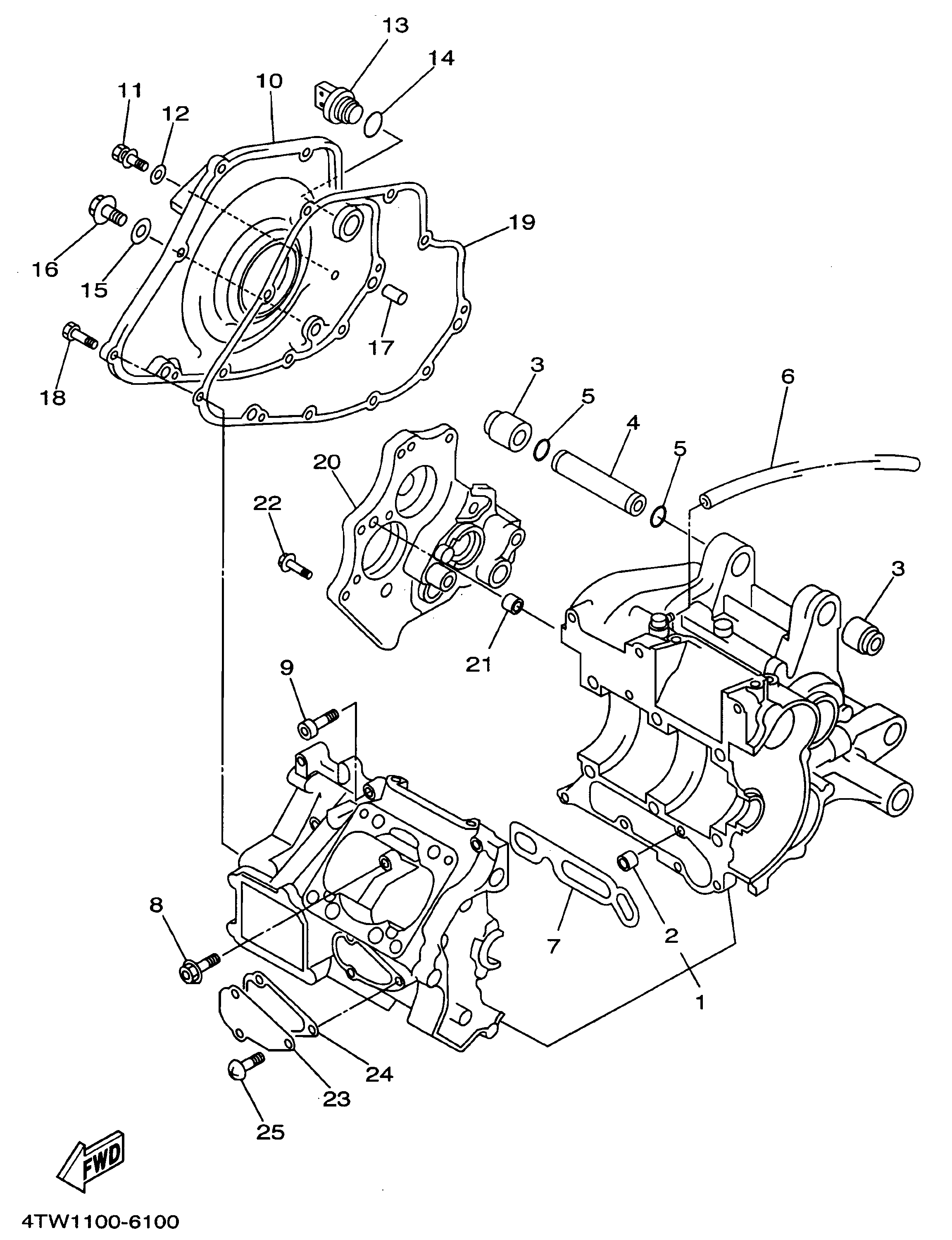 Technical Sports One, LLC 1997 Yamaha TZ250 (4TW2) Crankcase Set