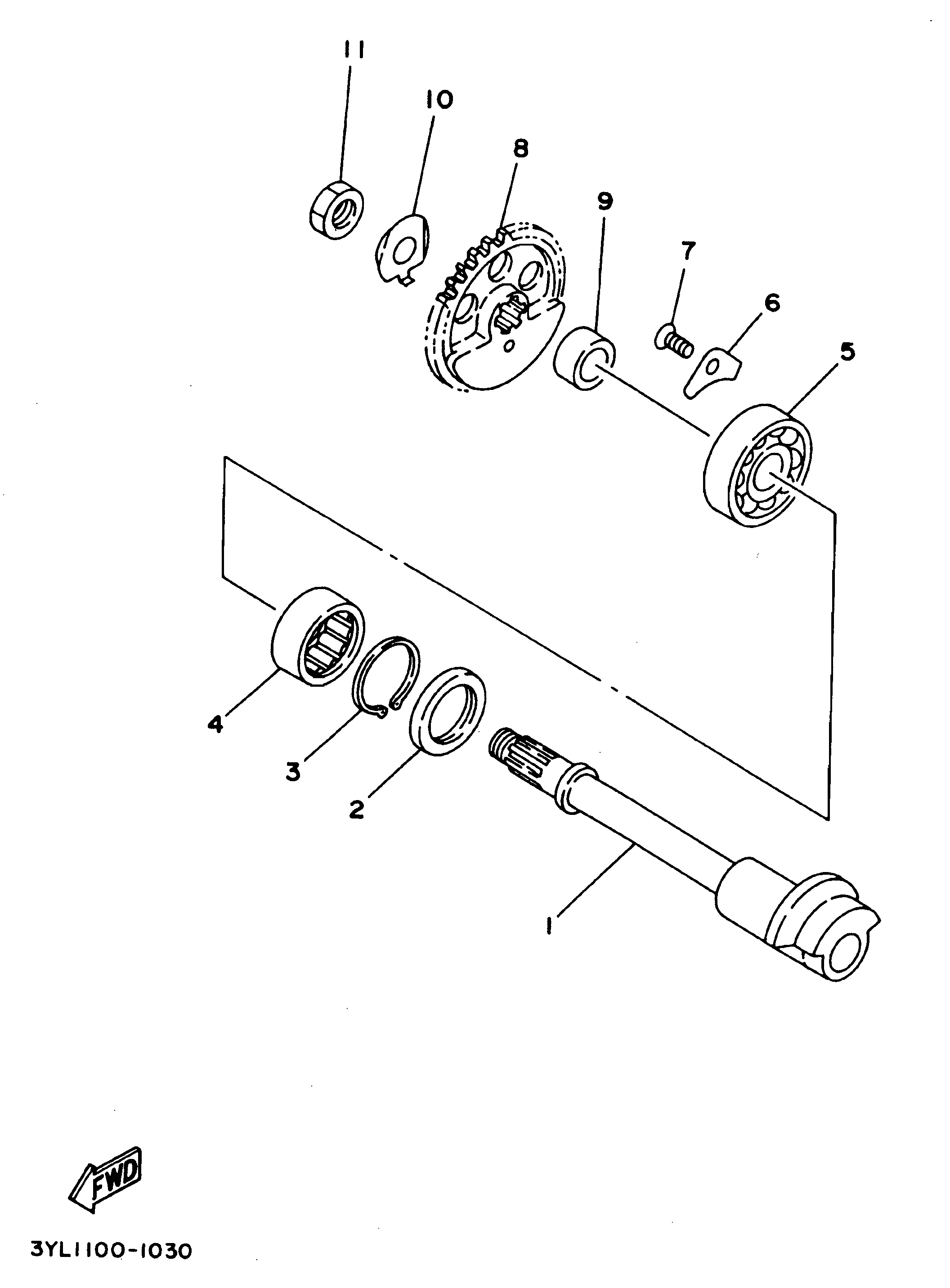 Technical Sports One, LLC 1997 Yamaha TZ250 (4TW2) Balancer Shaft