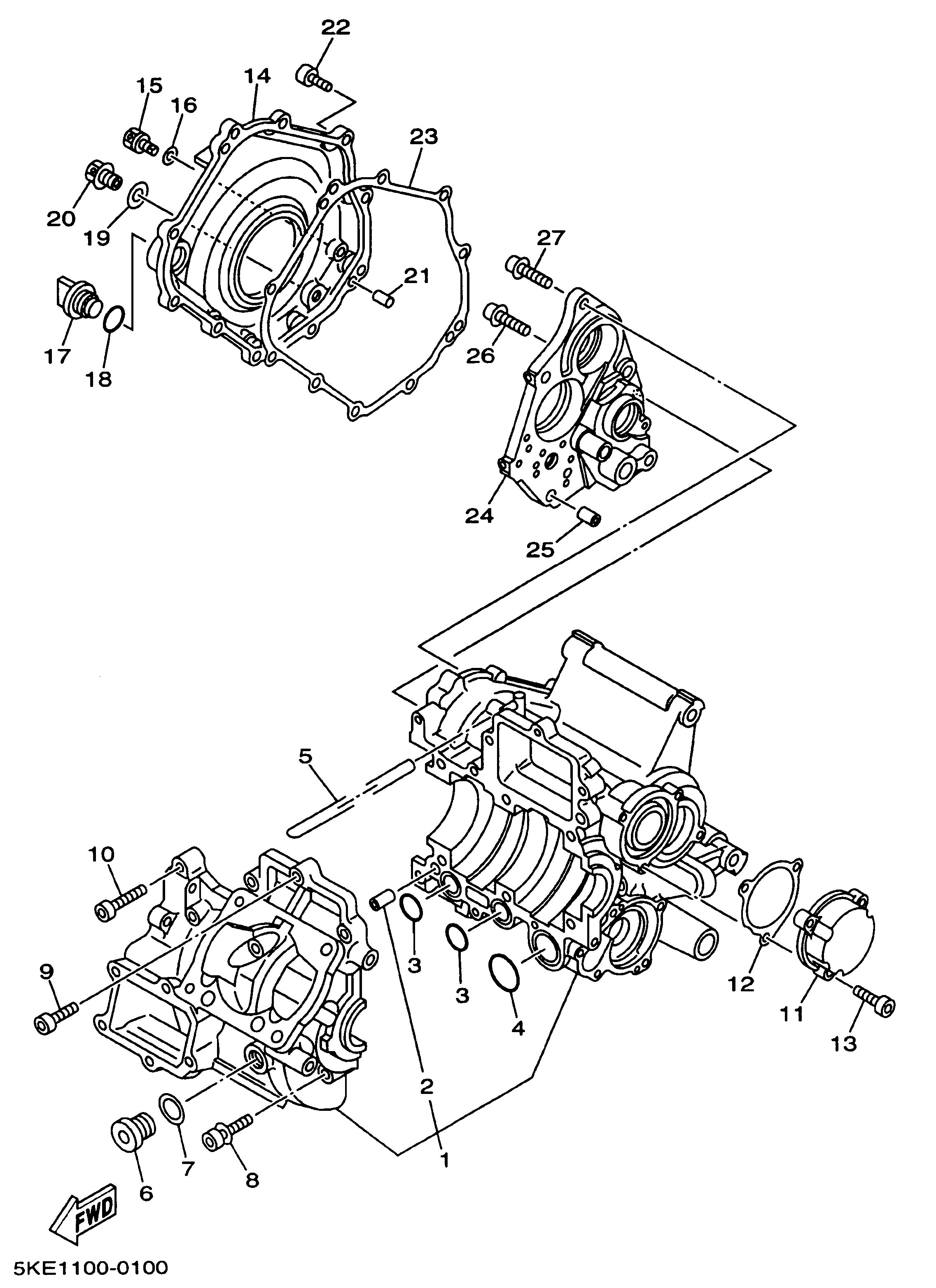 Technical Sports One, LLC 2000 Yamaha TZ250 (5KE1) Crankcase Set