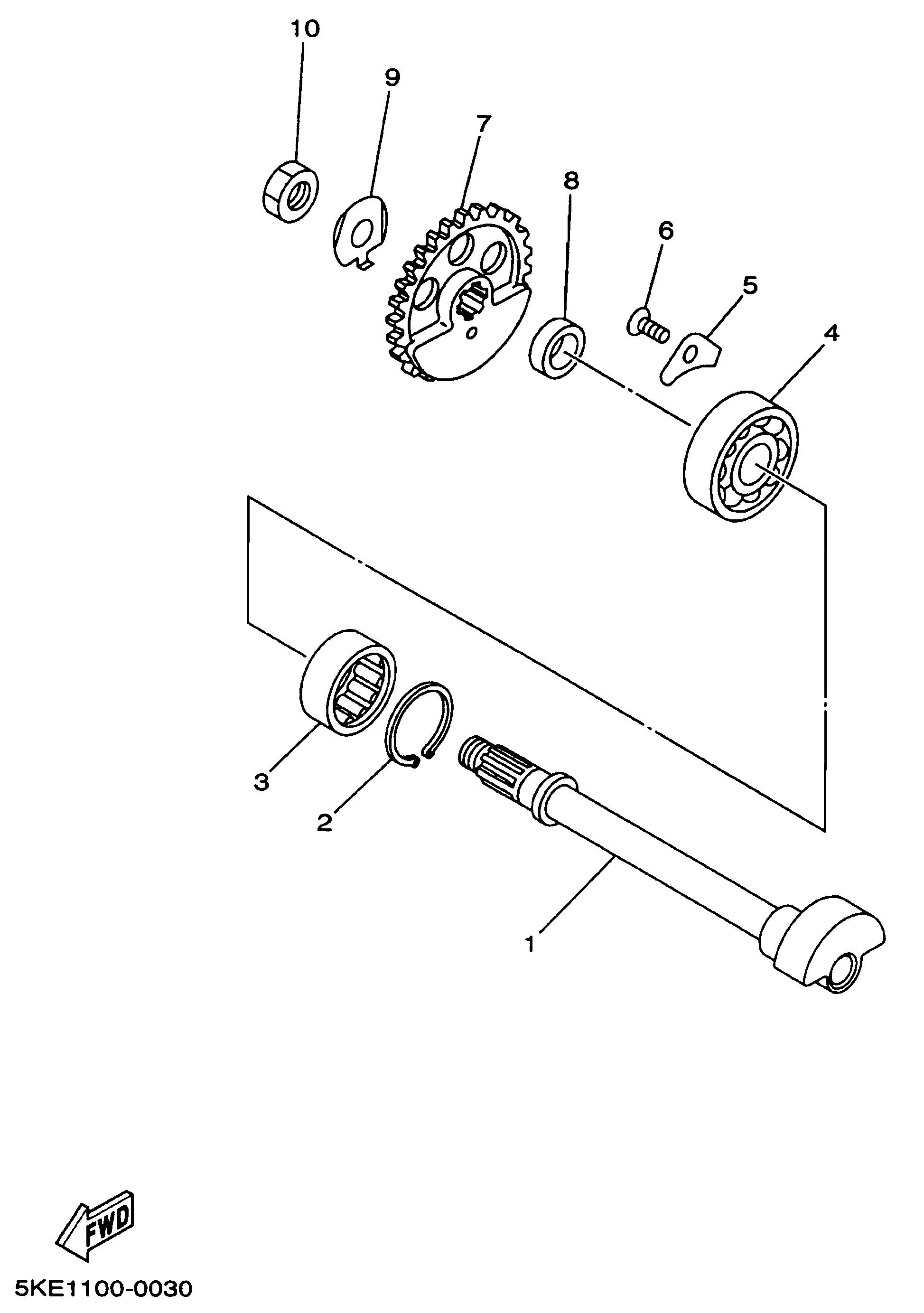 Technical Sports One, LLC 2000 Yamaha TZ250 (5KE1) Balancer Shaft