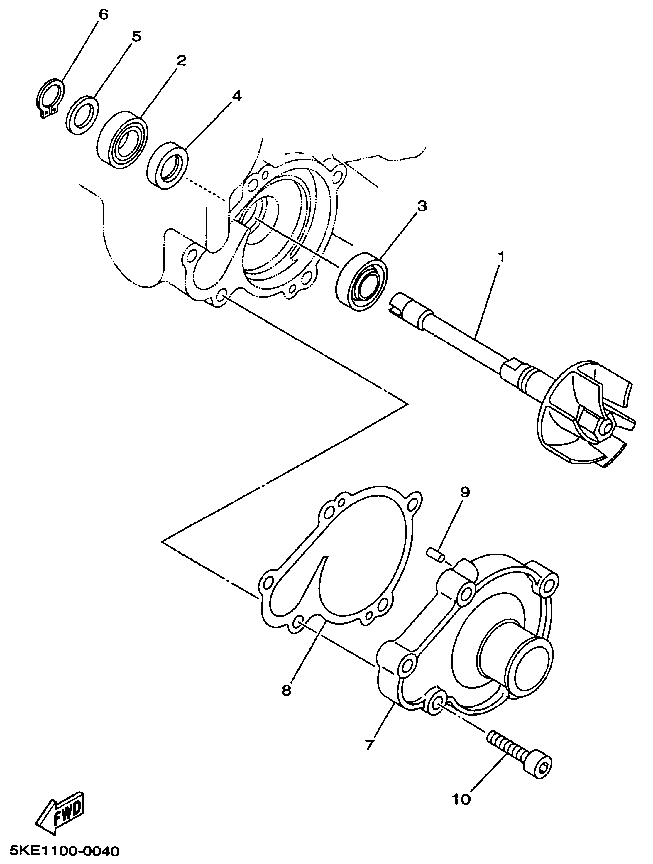 Technical Sports One, LLC 2000 Yamaha TZ250 (5KE1) Water Pump