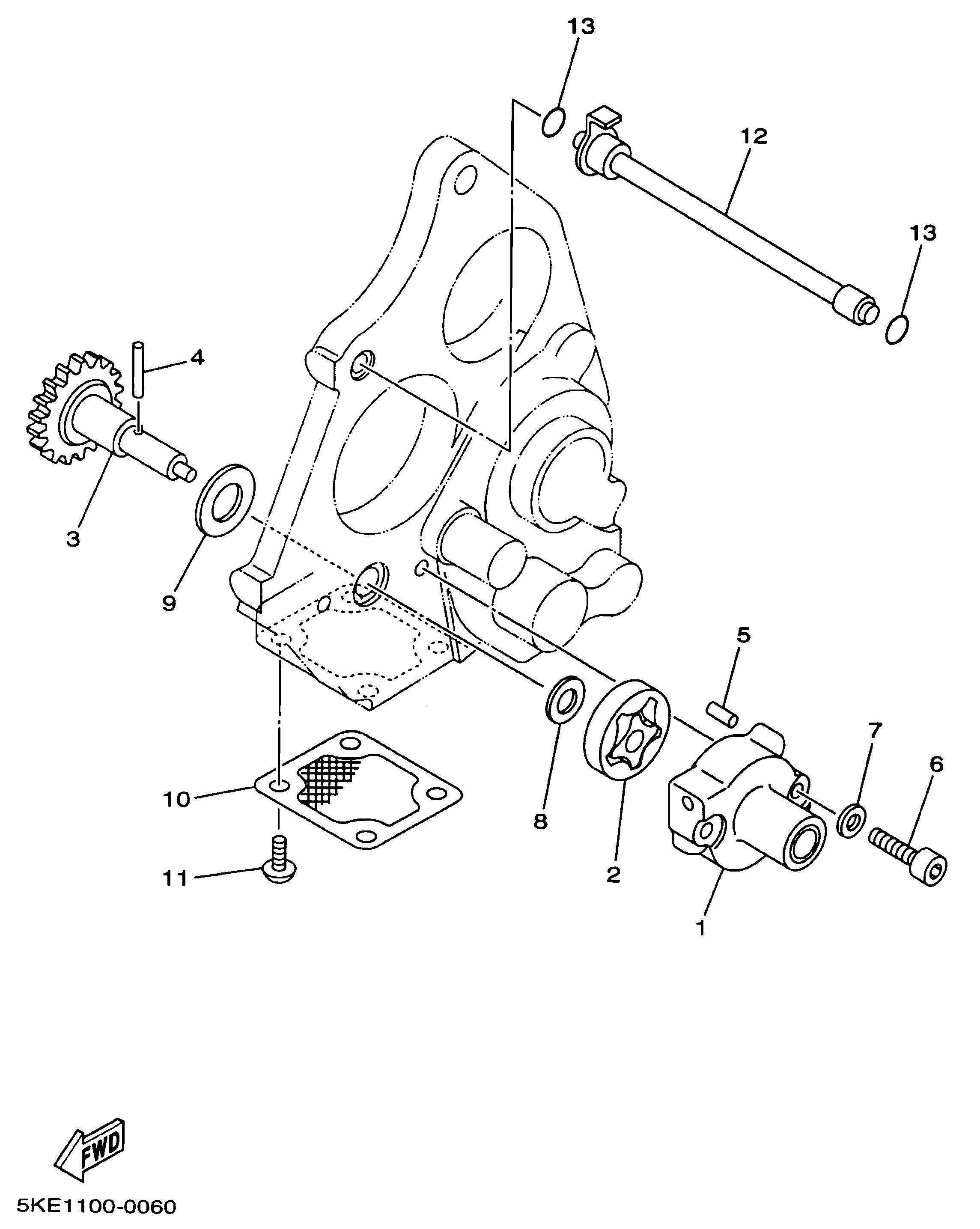 Technical Sports One, LLC 2000 Yamaha TZ250 (5KE1) Oil Pump