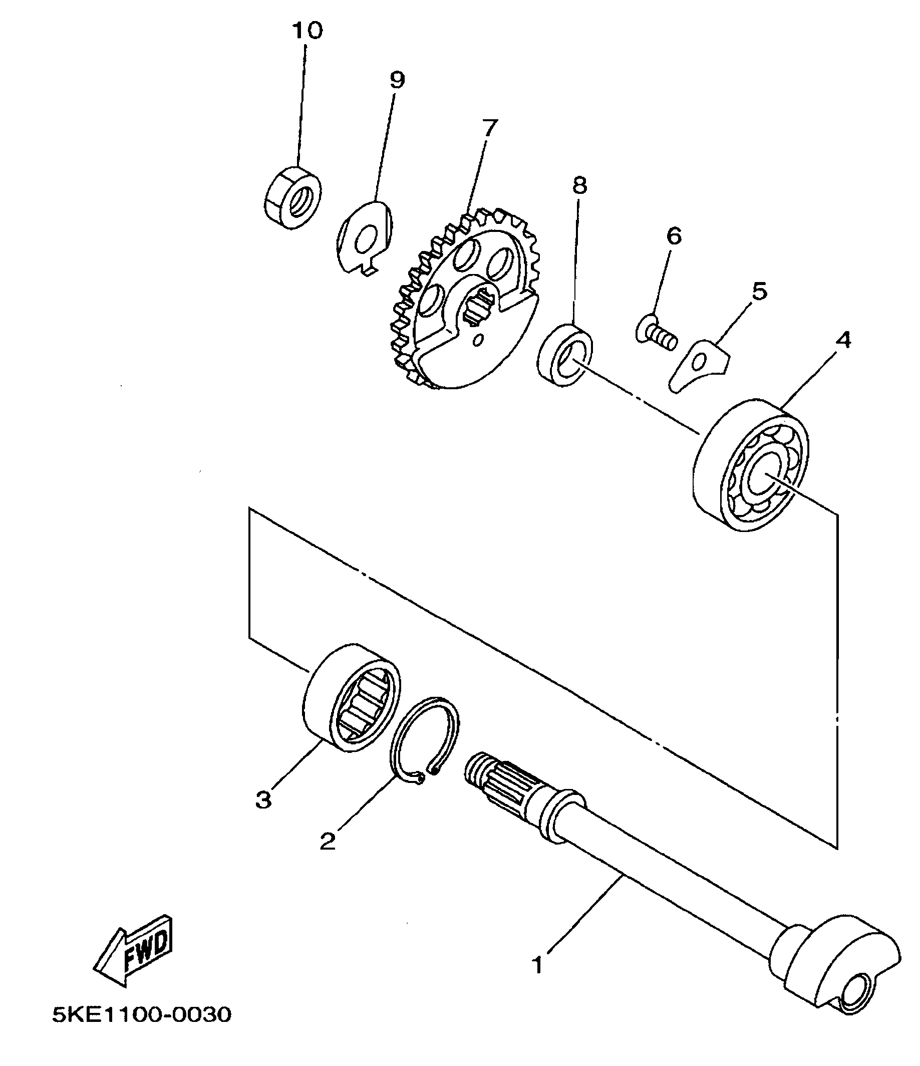 Technical Sports One, LLC 2002 Yamaha TZ250 (5KE3) Balancer Shaft