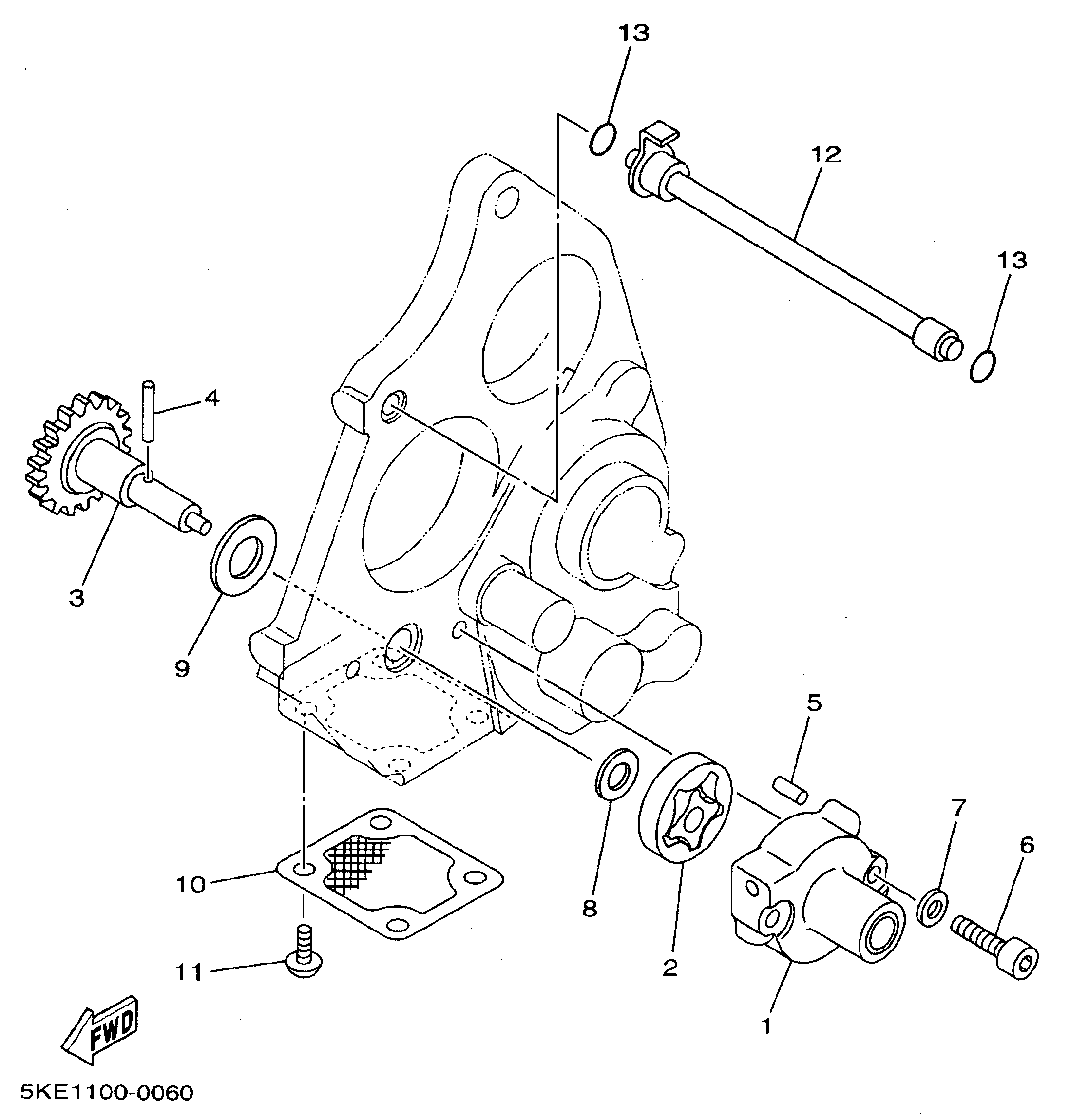 Technical Sports One, LLC 2002 Yamaha TZ250 (5KE3) Oil Pump