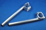 BA12-39-05 CLIP ON HANDLEBAR, BATTLE FACTORY WELDED ALUMINUM (39mm FORK / 5 DEGREE BAR ANGLE) HONDA CBX750F / NSR250 (MC16)