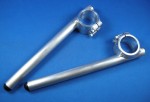 BA12-43-05 CLIP ON HANDLEBAR, BATTLE FACTORY WELDED ALUMINUM (43mm FORK / 5 DEGREE BAR ANGLE) HONDA CBR600F (99-00) / CBR600F4i (01-02) / YAMAHA YZF-R6