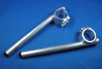 BA12-43-15 CLIP ON HANDLEBAR, BATTLE FACTORY WELDED ALUMINUM (43mm FORK / 15 DEGREE BAR ANGLE) HONDA CBR600F (99-00) / CBR600F4i (01-02) / YAMAHA YZF-R6