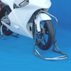 Battle Factory Stainless Steel Front Folding Stand, 1993+ Honda RS250