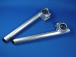 BA12-29-08 CLIP ON HANDLEBAR, BATTLE FACTORY WELDED ALUMINUM (29mm FORK / 8 DEGREE BAR ANGLE) HONDA NS50F / NS50R