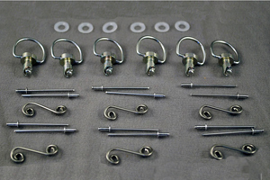 4DP-28386-00 BODYWORK FASTENER KIT, DZUS SPRING TYPE (PKG OF 6)